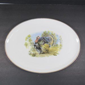 ROYAL CASTLE Hand Painted Turkey Platter